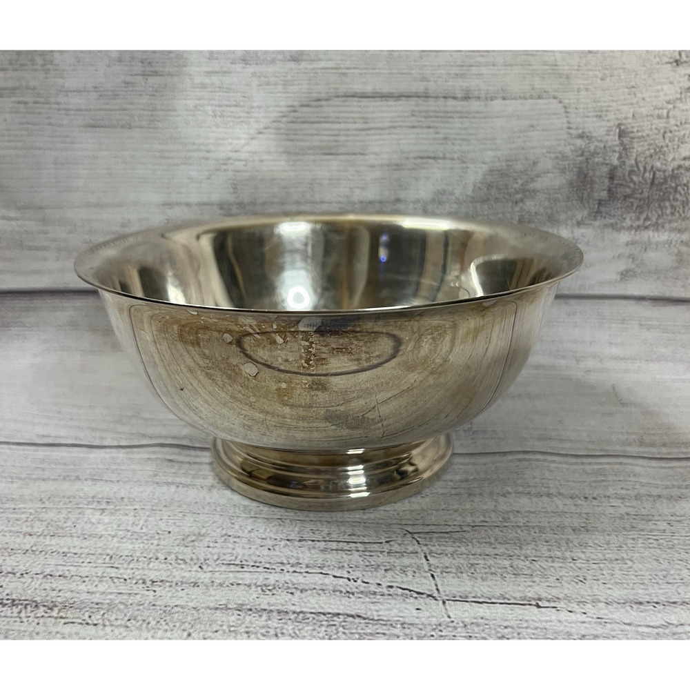 Gorham EP YC779 Silver Plate  3 in. H x 6.5 Diameter Footed Serving Bowl VINTAGE